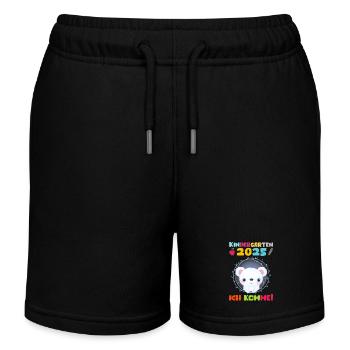 Kindergarten 2025 Kinder Geschenk Kita 2025 Deko - Kinder Organic Joggingshorts Mini Bolter von Stanley/Stella - Schwarz - Vorne