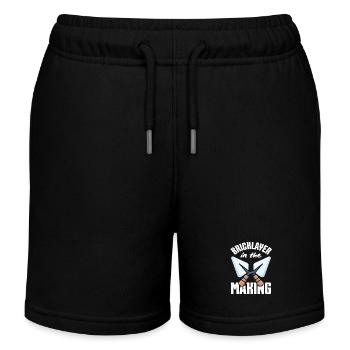 Maurer In Der Herstellung Kelle Enthusiast - Kinder Organic Joggingshorts Mini Bolter von Stanley/Stella - Schwarz - Vorne