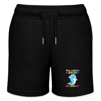 Kindergarten 2025 Kids Gift Kita 2025 Decoration - Kids Organic Sweat Shorts by Stanley/Stella - black - Front
