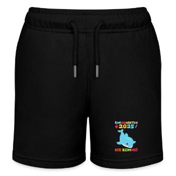 Kindergarten 2025 Kinder Geschenk Kita 2025 Deko - Kinder Organic Joggingshorts Mini Bolter von Stanley/Stella - Schwarz - Vorne