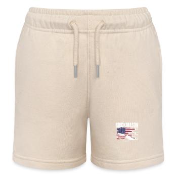 Bricklayer Bricklayer American Pride - Kids Organic Sweat Shorts by Stanley/Stella - soft Ecru - Front