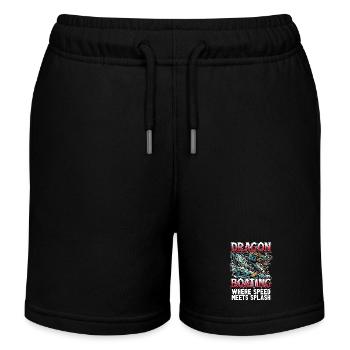 Dragon Boating Where Speed Meets Water Sports - Kids Organic Sweat Shorts by Stanley/Stella - black - Front