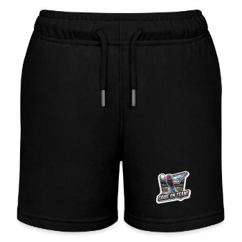 BASEBALL - Kinder Organic Joggingshorts Mini Bolter von Stanley/Stella - Schwarz - Vorne