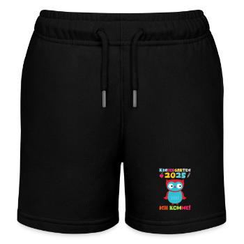 Kindergarten 2025 Kinder Geschenk Kita 2025 Deko - Kinder Organic Joggingshorts Mini Bolter von Stanley/Stella - Schwarz - Vorne