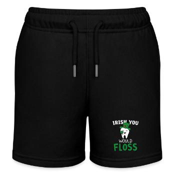 Dental Hygiene Cute Teeth Irish You Would Floss - Short de jogging enfant bio Stanley/Stella - noir - Devant