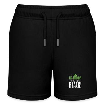 Eco-friendly Is The New Black! Planet Earth Day - Kinder Organic Joggingshorts Mini Bolter von Stanley/Stella - Schwarz - Vorne