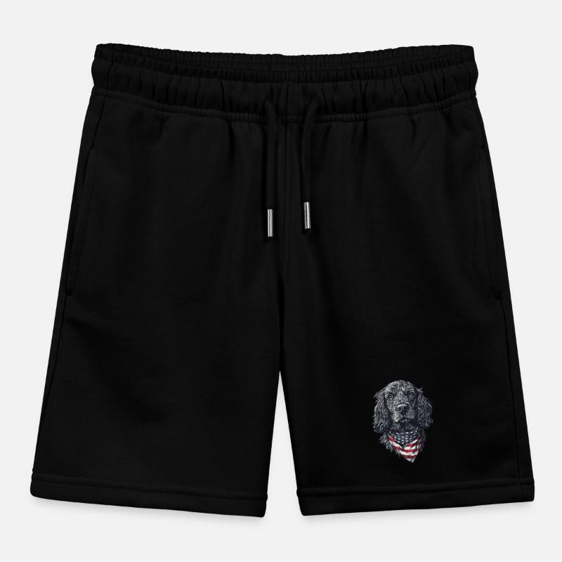 Cocker Spaniel Kinder Organic Joggingshorts Mini Bolter von Stanley/Stella