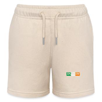 Dublin Ireland Irland Irische Flagge Stolzer Ire - Kinder Organic Joggingshorts Mini Bolter von Stanley/Stella - Natur - Vorne