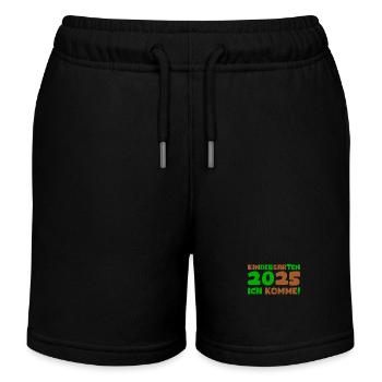 Kindergarten 2025 Kids Gift Kita 2025 Decoration - Kids Organic Sweat Shorts by Stanley/Stella - black - Front