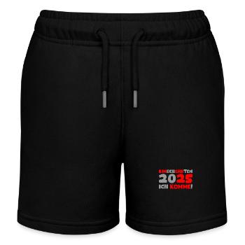 Kindergarten 2025 Kids Gift Kita 2025 Decoration - Kids Organic Sweat Shorts by Stanley/Stella - black - Front
