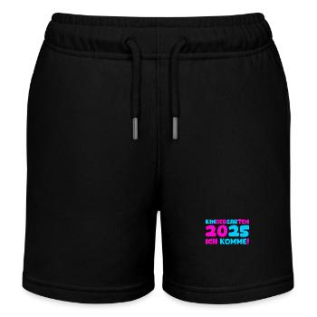 Kindergarten 2025 Kids Gift Kita 2025 Decoration - Kids Organic Sweat Shorts by Stanley/Stella - black - Front