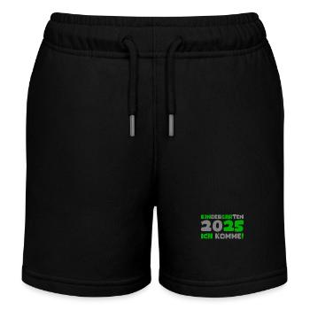 Kindergarten 2025 Kids Gift Kita 2025 Decoration - Kids Organic Sweat Shorts by Stanley/Stella - black - Front