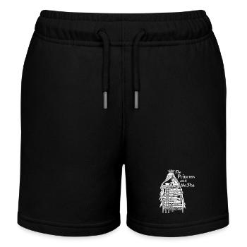 Conte de fées Princesse sur le petit pois - Short de jogging enfant bio Stanley/Stella - noir - Devant