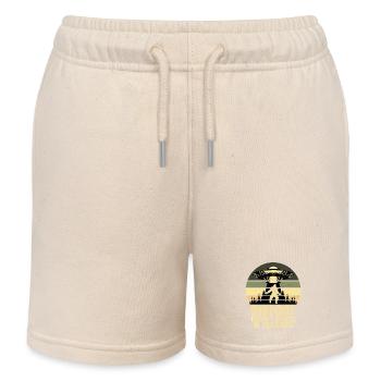 OVNI Bigfoot Yeti Sasquatch - Short de jogging enfant bio Stanley/Stella - écru doux - Devant