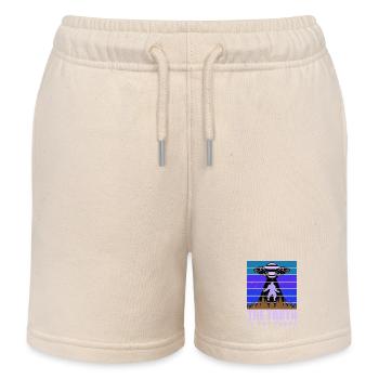OVNI Bigfoot Yeti Sasquatch - Short de jogging enfant bio Stanley/Stella - écru doux - Devant