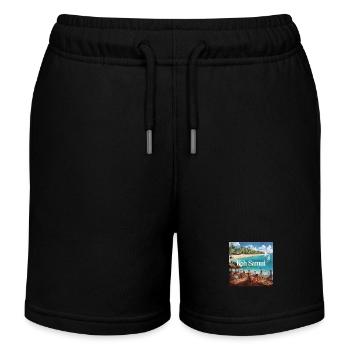 Koh Samui - Short de jogging enfant bio Stanley/Stella - noir - Devant