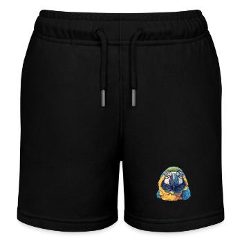 Aras Ara - Kinder Organic Joggingshorts Mini Bolter von Stanley/Stella - Schwarz - Vorne