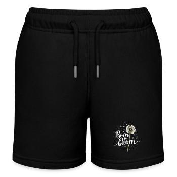 Dandelion Dandelion Lover Floral Floral - Kids Organic Sweat Shorts by Stanley/Stella - black - Front