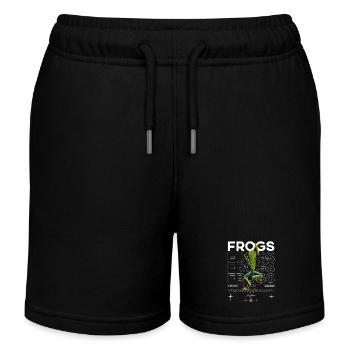 Red Eyed Tree Frog Streetwear Frog - Kids Organic Sweat Shorts by Stanley/Stella - black - Front
