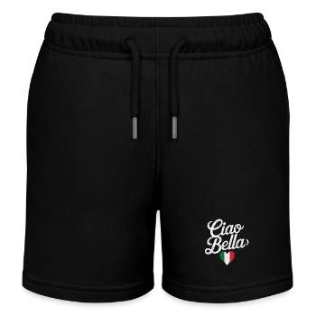Ciao Bella - Kinder Organic Joggingshorts Mini Bolter von Stanley/Stella - Schwarz - Vorne