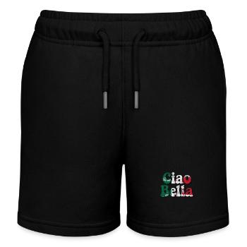 Ciao Bella - Short de jogging enfant bio Stanley/Stella - noir - Devant