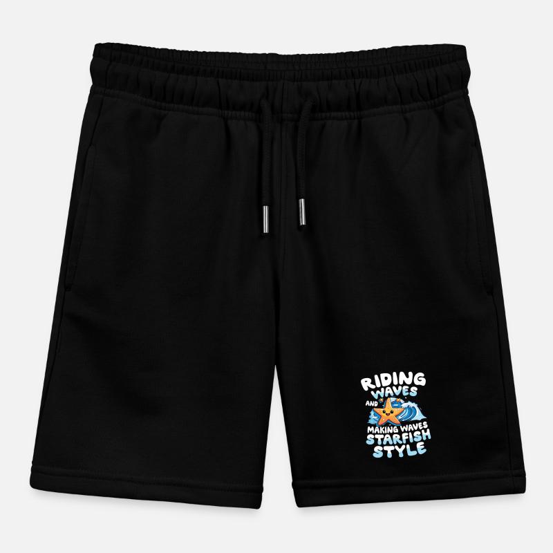 Riding Waves And Making Waves Starfish Style Kinder Organic Joggingshorts Mini Bolter von Stanley/Stella