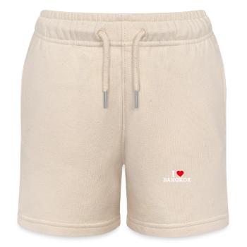Cool Thaïlande J’aime Bangkok Coeur Flag Lover - Short de jogging enfant bio Stanley/Stella - écru doux - Devant