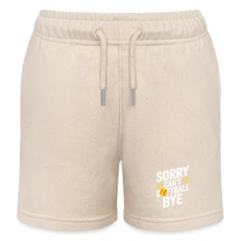Softball Softball Player Funny Softball Gift - Kids Organic Sweat Shorts by Stanley/Stella - soft Ecru - Front
