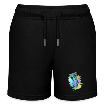 Guitar Joschka - Kinder Organic Joggingshorts Mini Bolter von Stanley/Stella - Schwarz - Vorne