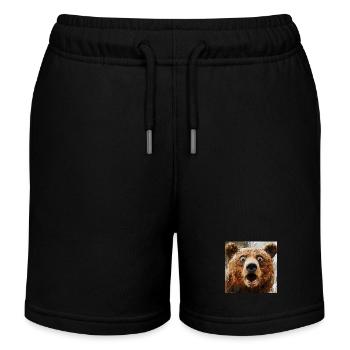 Tragen - Kinder Organic Joggingshorts Mini Bolter von Stanley/Stella - Schwarz - Vorne