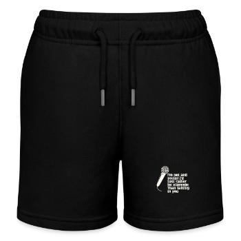 I'm Not Anti-Social Poetry Slam - Kids Organic Sweat Shorts by Stanley/Stella - black - Front
