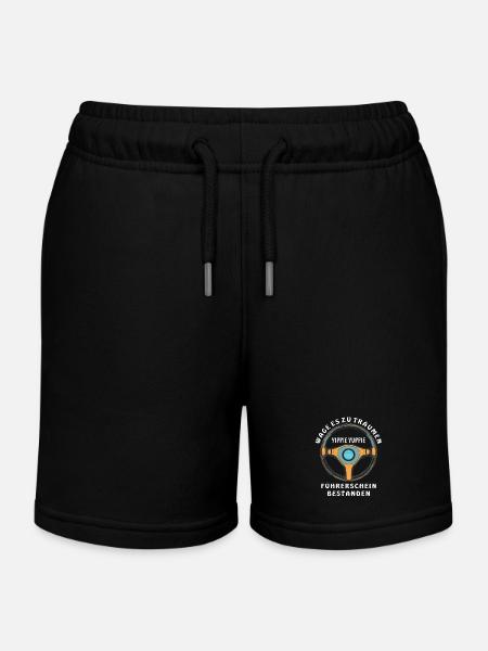 PERMIS DE CONDUIRE RÉUSSI - Short de jogging enfant bio Stanley/Stella - noir
