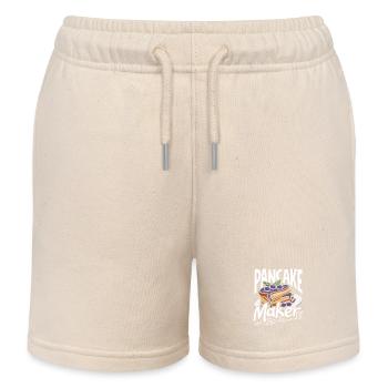Pancakes Meister Kreation Perfekt Für Brunch - Kinder Organic Joggingshorts Mini Bolter von Stanley/Stella - Natur - Vorne