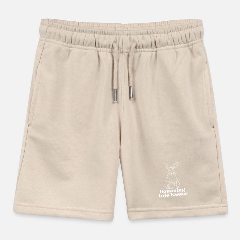 Bouncing into Easter Kids Organic Sweat Shorts by Stanley/Stella
