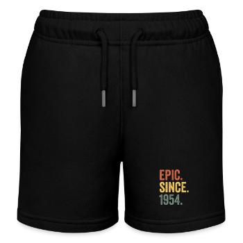 Epic Since 1954 Birth Year Birthday - Kids Organic Sweat Shorts by Stanley/Stella - black - Front