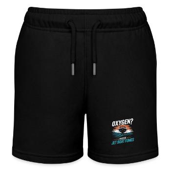 Sauerstoff? Ich Bevorzuge Jetboot-Abgase Für - Kinder Organic Joggingshorts Mini Bolter von Stanley/Stella - Schwarz - Vorne