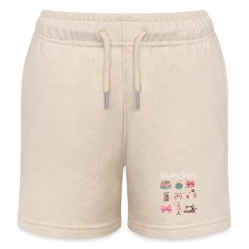 Sewing Room – Creative Sewing and Needlework - Kids Organic Sweat Shorts by Stanley/Stella - soft Ecru - Front
