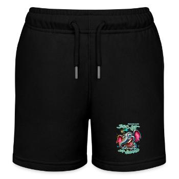 Wenn ihr mich sucht ich bin am Rande des Wahnsinns - Kinder Organic Joggingshorts Mini Bolter von Stanley/Stella - Schwarz - Vorne