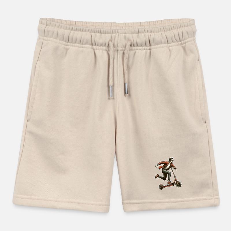 Kick Scooters E-Scooters E-Scooters Kids Organic Sweat Shorts by Stanley/Stella