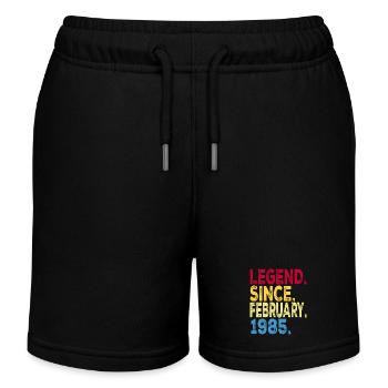 Légende depuis février 1985 Design Pour les personnes âgées - Short de jogging enfant bio Stanley/Stella - noir - Devant