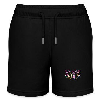 Kinder Kind Ostern Osterfest Kleinkinder Baby - Kinder Organic Joggingshorts Mini Bolter von Stanley/Stella - Schwarz - Vorne