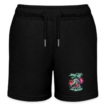 Wenn ihr mich sucht, ich bin am Rande des Wahnsinn - Kinder Organic Joggingshorts Mini Bolter von Stanley/Stella - Schwarz - Vorne