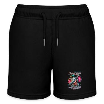 Wenn ihr mich sucht, ich bin am Rande des Wahnsinn - Kinder Organic Joggingshorts Mini Bolter von Stanley/Stella - Schwarz - Vorne