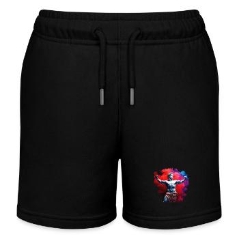 GRIECHISCHE GOTTHEIT - Kinder Organic Joggingshorts Mini Bolter von Stanley/Stella - Schwarz - Vorne