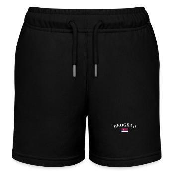 Belgrade Belgrade Serbie Serbie Drapeau - Short de jogging enfant bio Stanley/Stella - noir - Devant