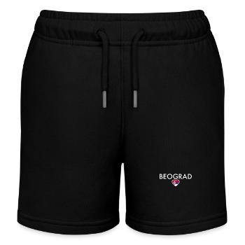 Belgrade Belgrade Serbie Drapeau serbe Serbie - Short de jogging enfant bio Stanley/Stella - noir - Devant