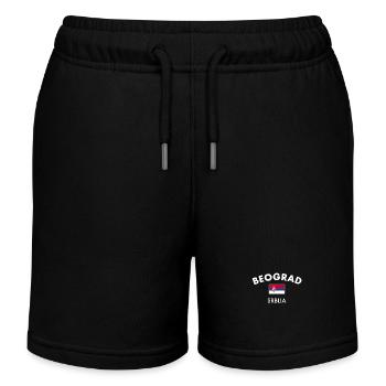 Belgrade Belgrade Serbie Serbie Drapeau - Short de jogging enfant bio Stanley/Stella - noir - Devant