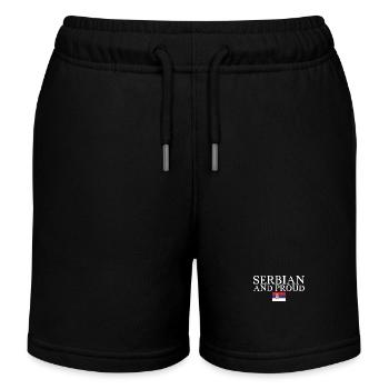 Serbe Et Fier Serbie Drapeau Serbe Serbe - Short de jogging enfant bio Stanley/Stella - noir - Devant