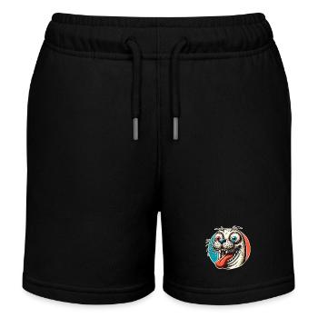 Seehund Robbe - Kinder Organic Joggingshorts Mini Bolter von Stanley/Stella - Schwarz - Vorne