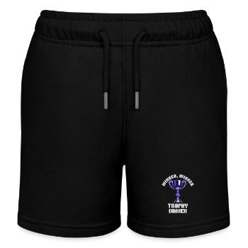 Winner Winner Trophy Dinner - Kids Organic Sweat Shorts by Stanley/Stella - black - Front